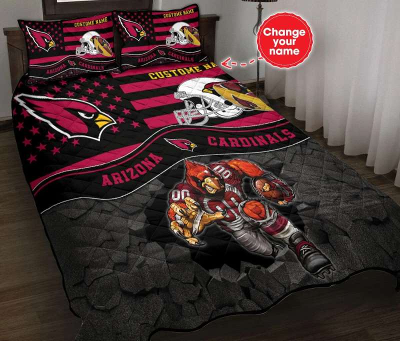 Arizona Cardinals Personalized Quilt Set