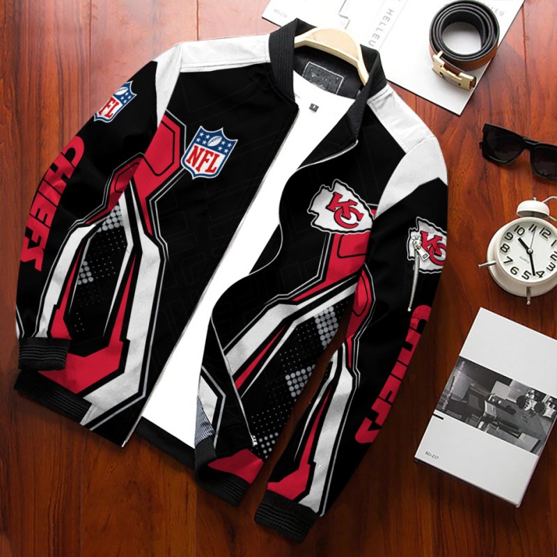 Kansas City Chiefs Bomber Jacket Side View