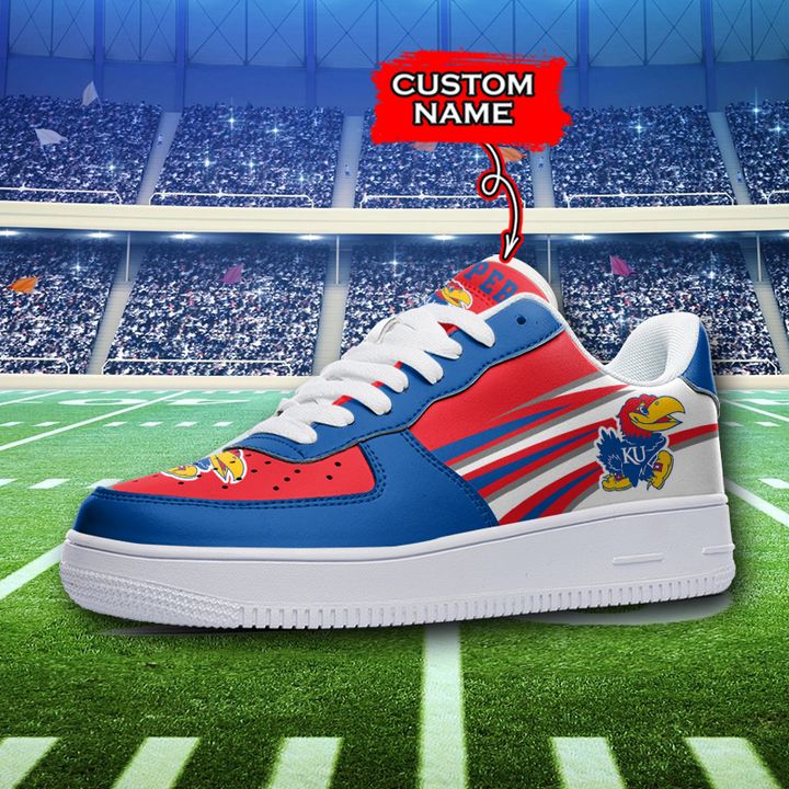 Kansas Jayhawks Custom Name Sneaker