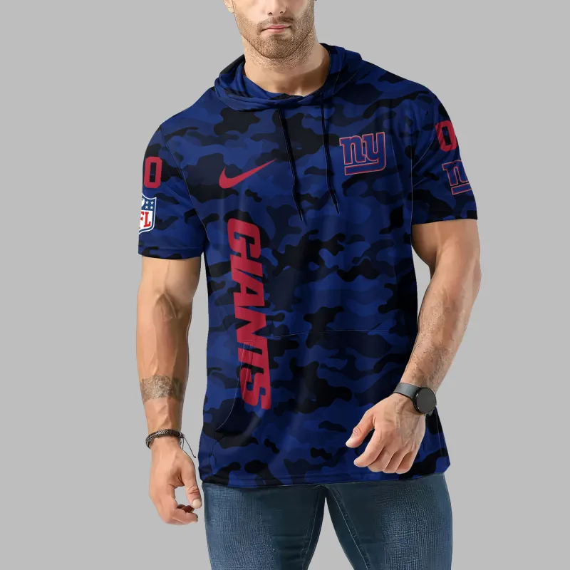 New York Giants Personalized Camo Hoodie