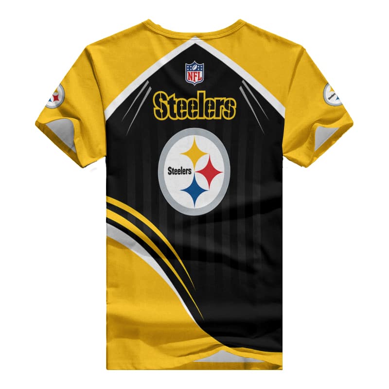 Stylish Pittsburgh Steelers V-neck T-shirt for Women
