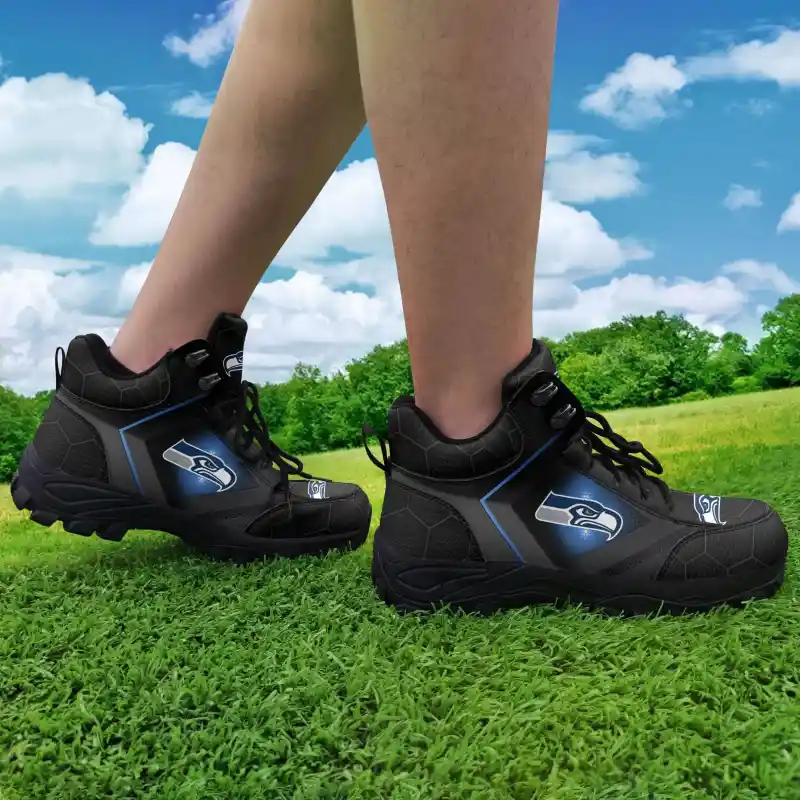Seattle Seahawks Hiking Shoe Side View
