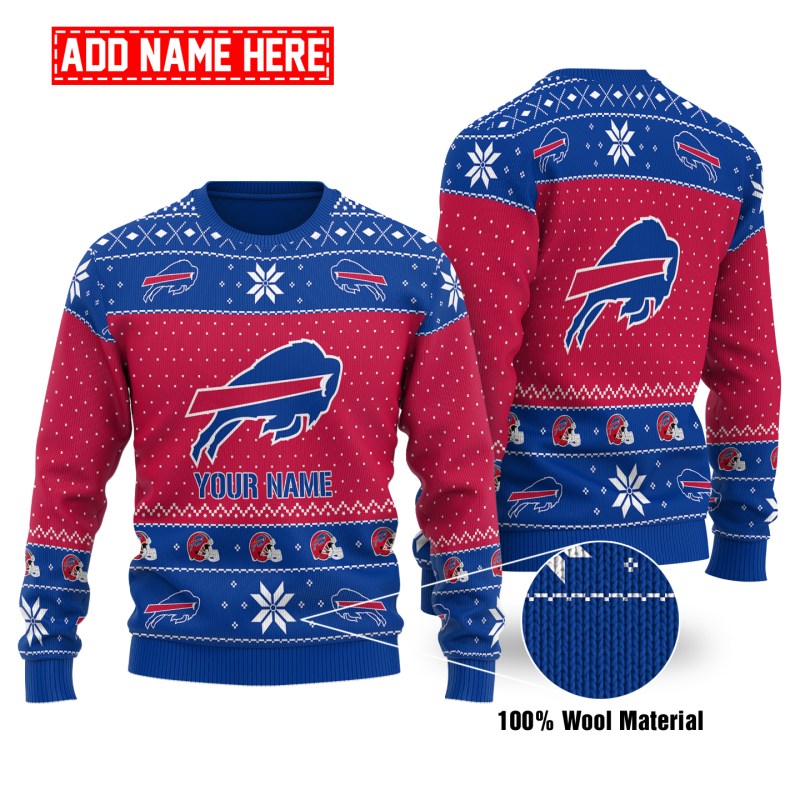 Buffalo Bills Personalized Woolen Sweater
