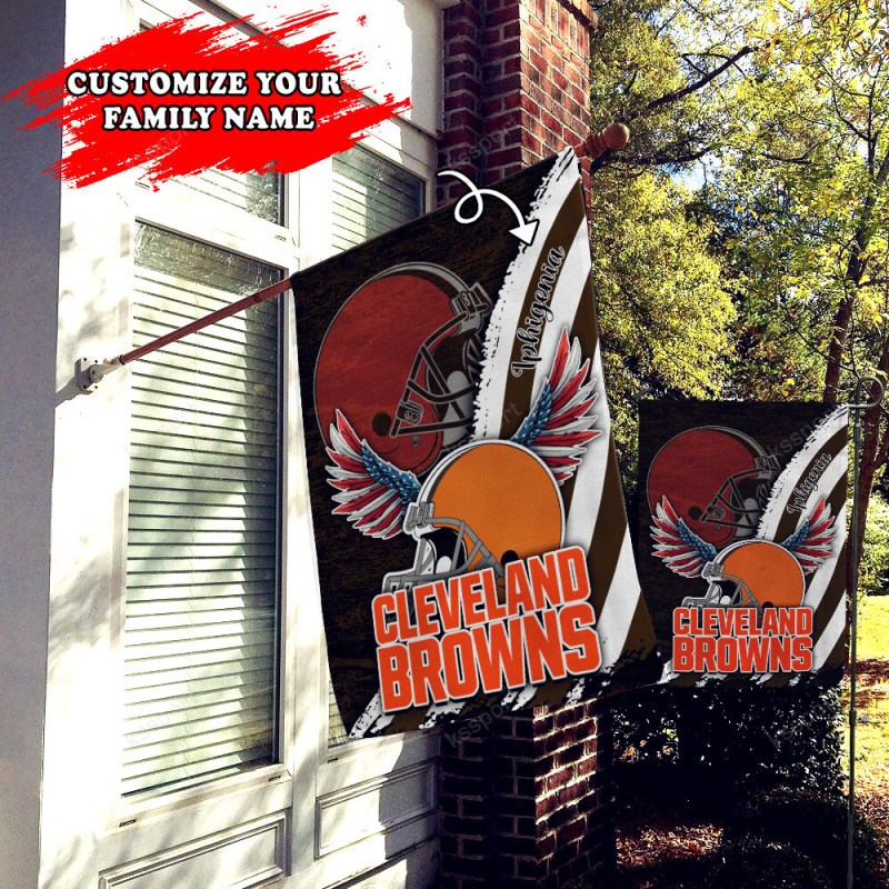 Cleveland Browns Personalized Flag