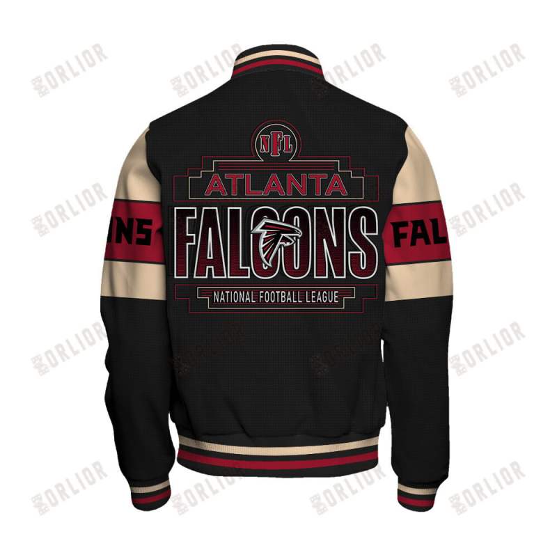 Atlanta Falcons Varsity Jacket Detail