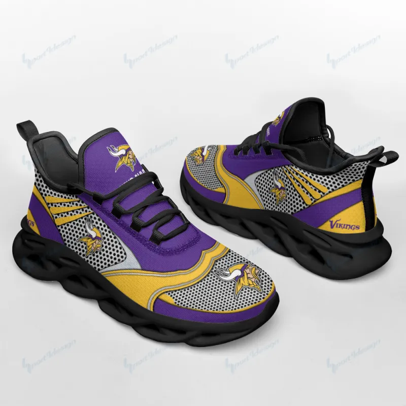 Minnesota Vikings Personalized Yezy Running Sneakers Image 4