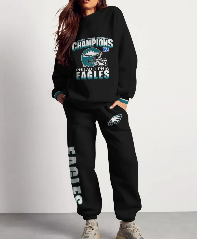 Philadelphia Eagles Combo 3D Sweatsuit and Sweatpants