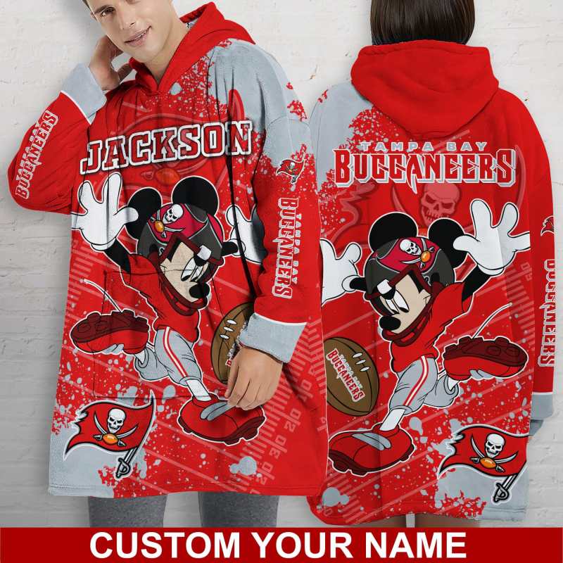 Tampa Bay Buccaneers Personalized Snug Hoodie Front View