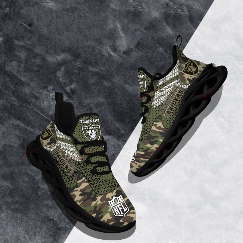 Las Vegas Raiders Sneakers on Foot