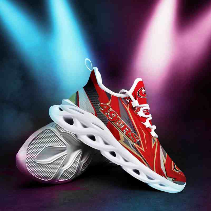 San Francisco 49ers Yezy Sneakers in Action