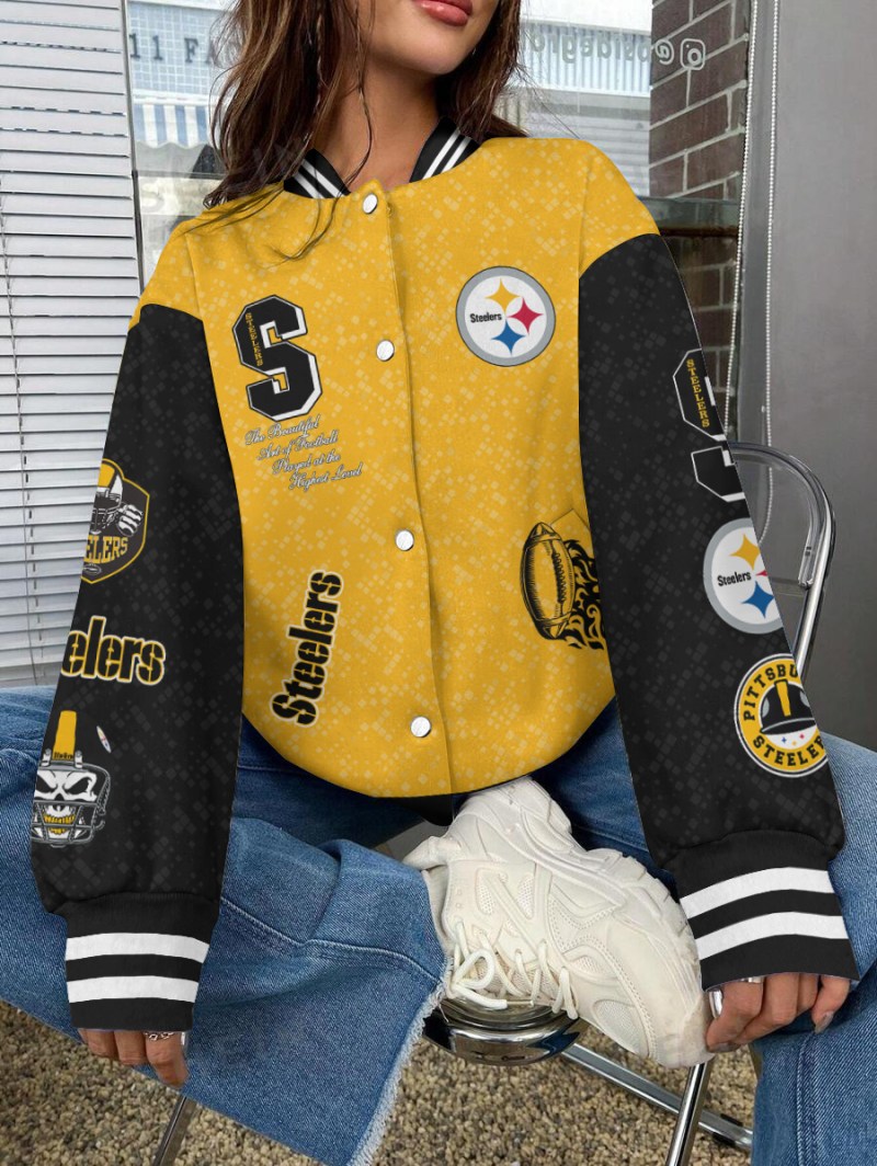 Pittsburgh Steelers Varsity Jacket Image 1