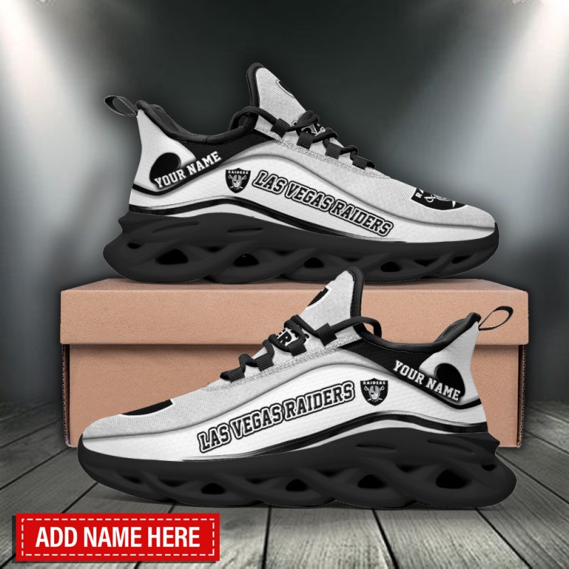 Las Vegas Raiders Personalized Yezy Running Sneakers