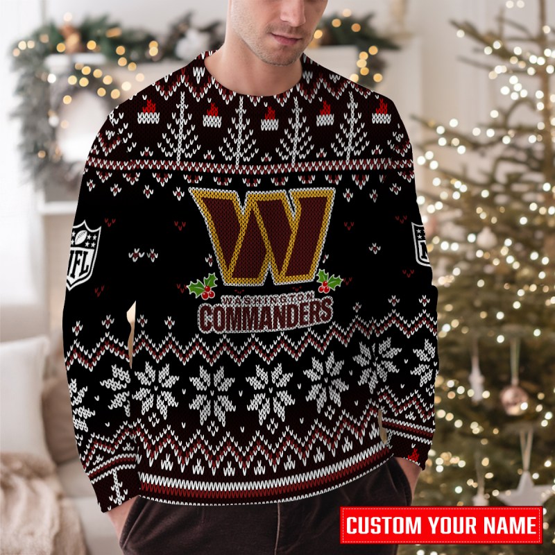 Washington Commanders Premium Ugly Christmas Sweater - MKOutdoor1