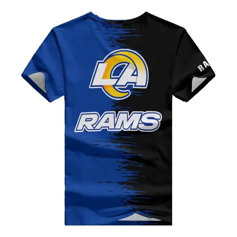 Los Angeles Rams Summer V-neck Women T-shirt