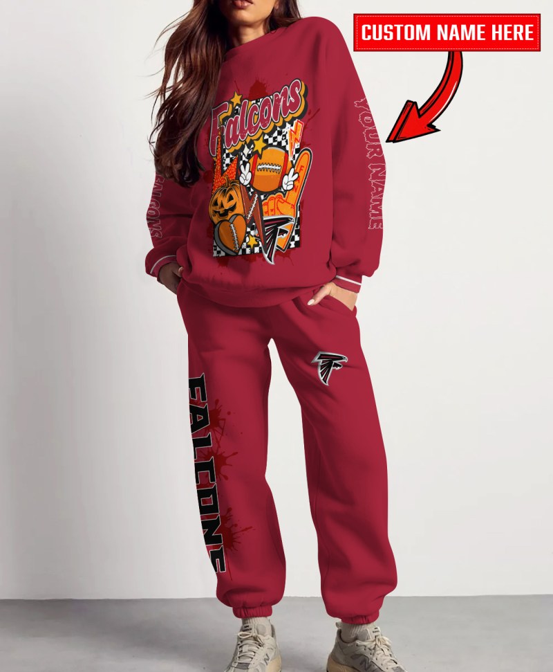 Atlanta Falcons Halloween Collection Sweatshirt and Sweatpants Set