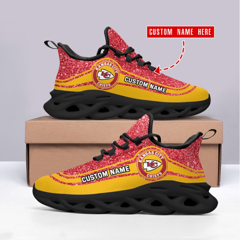 Kansas City Chiefs Personalized Yezy Running Sneakers