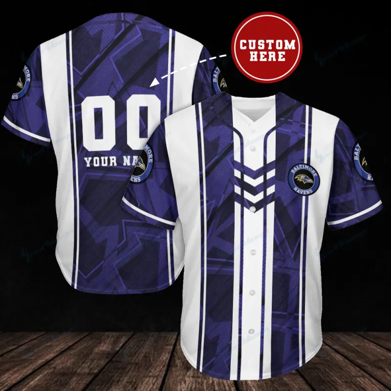 Personalized Baltimore Ravens Baseball Jersey