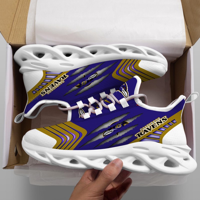 Baltimore Ravens Yezy Running Sneakers Image 1