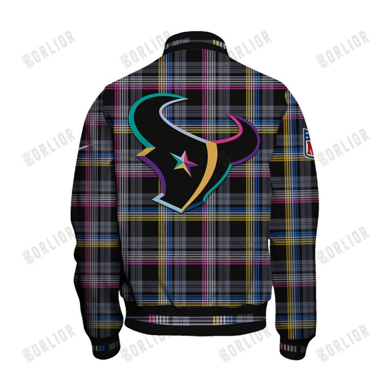 Houston Texans Varsity Jacket Back View