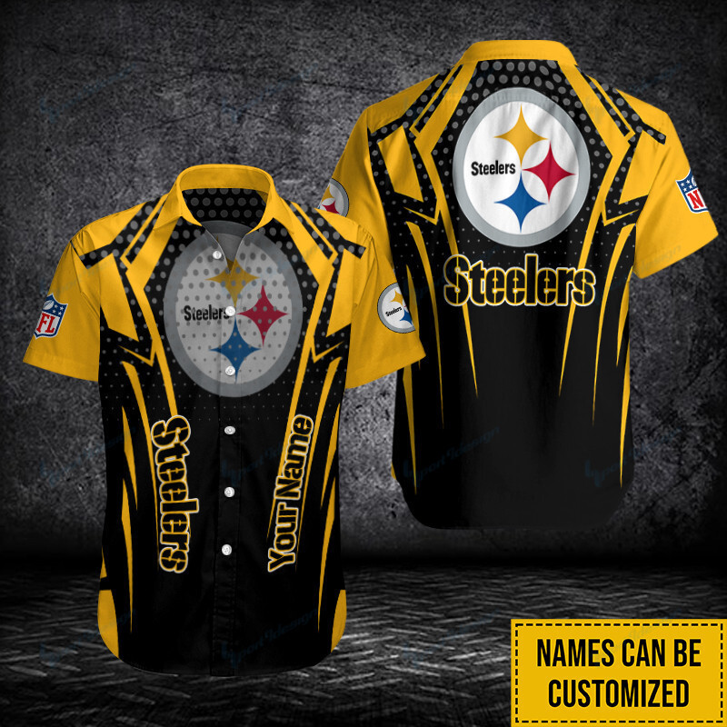 Pittsburgh Steelers Personalized Button Shirt Sizing Chart