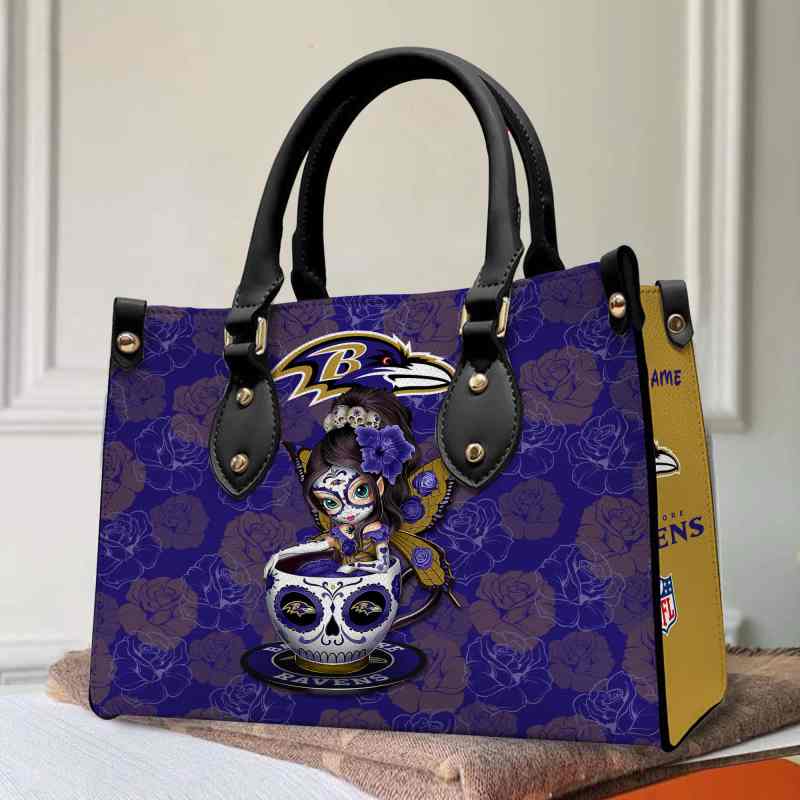 Baltimore Ravens Leather Hand Bag