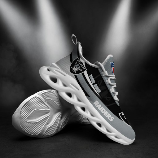 Las Vegas Raiders Personalized Yeezy Running Sneakers
