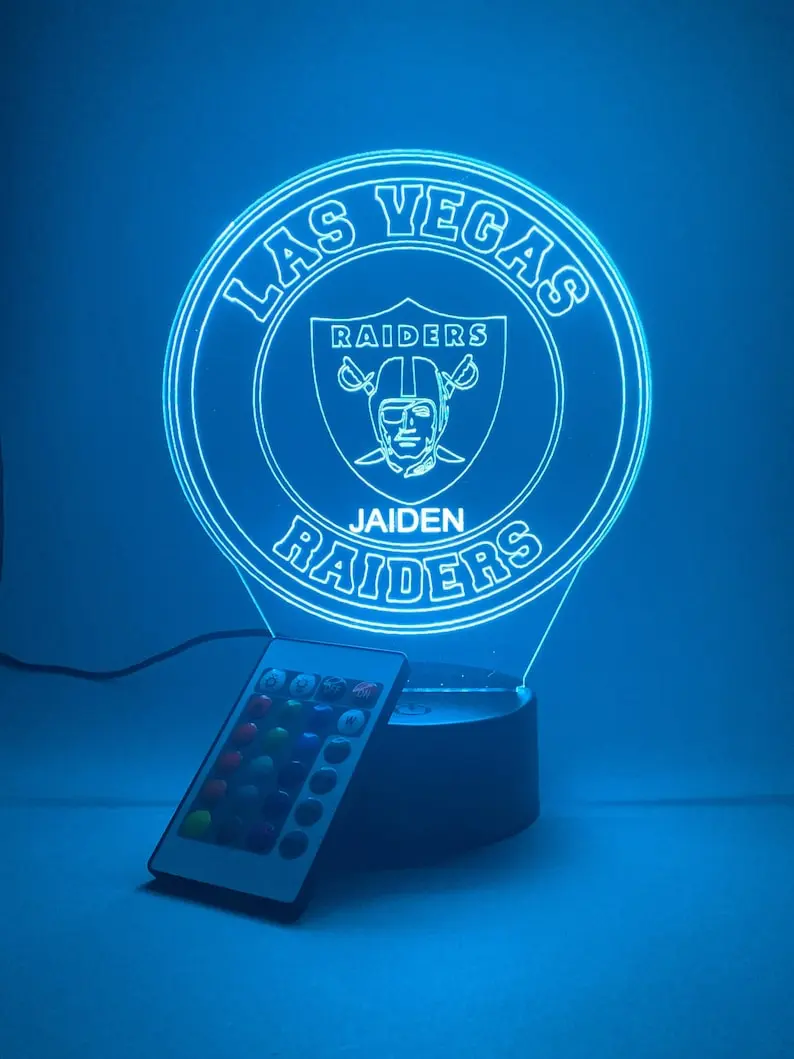 Las Vegas Raiders 3D Lamp