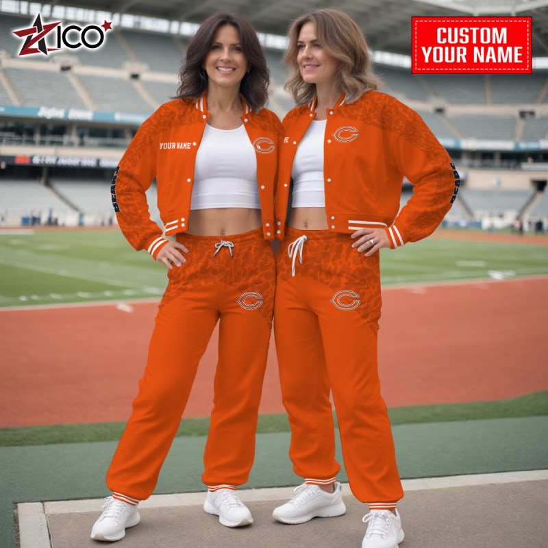 Chicago Bears Varsity Jacket and Sweatpants - Style 1