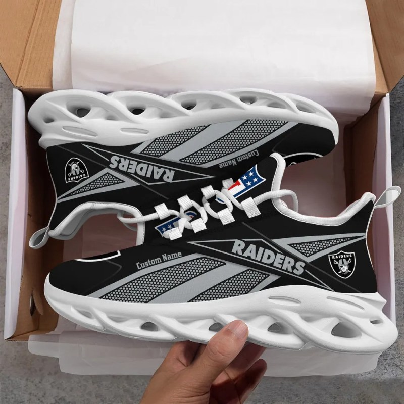 Las Vegas Raiders Personalized Yezy Running Sneakers