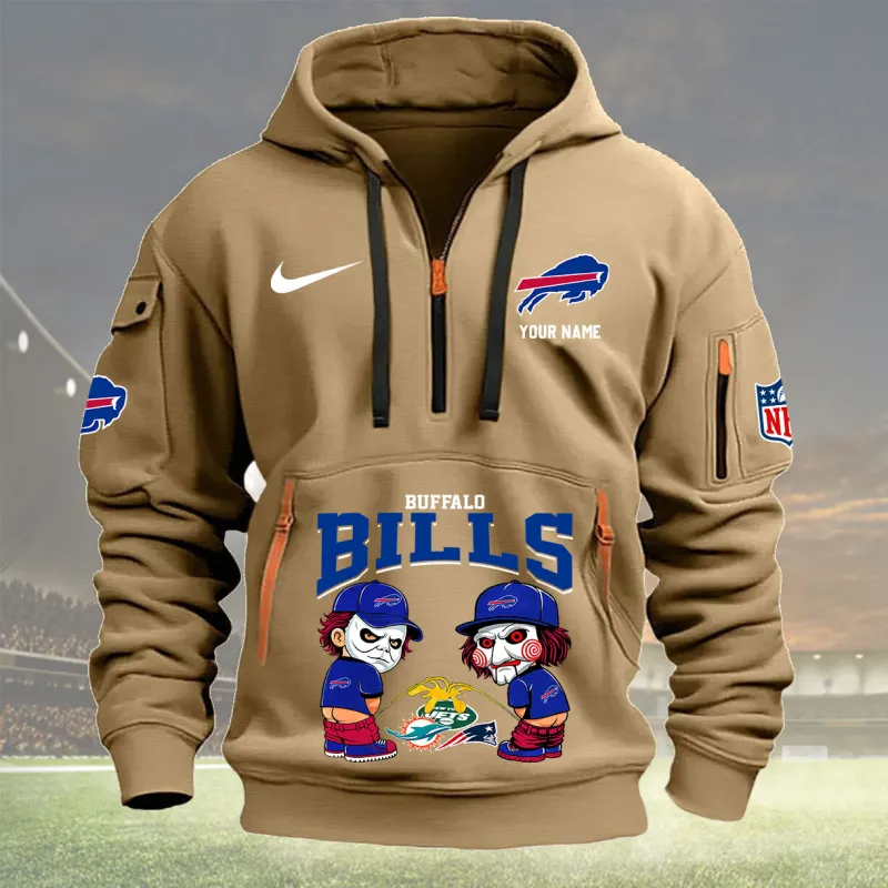 Buffalo Bills Khaki Hoodie