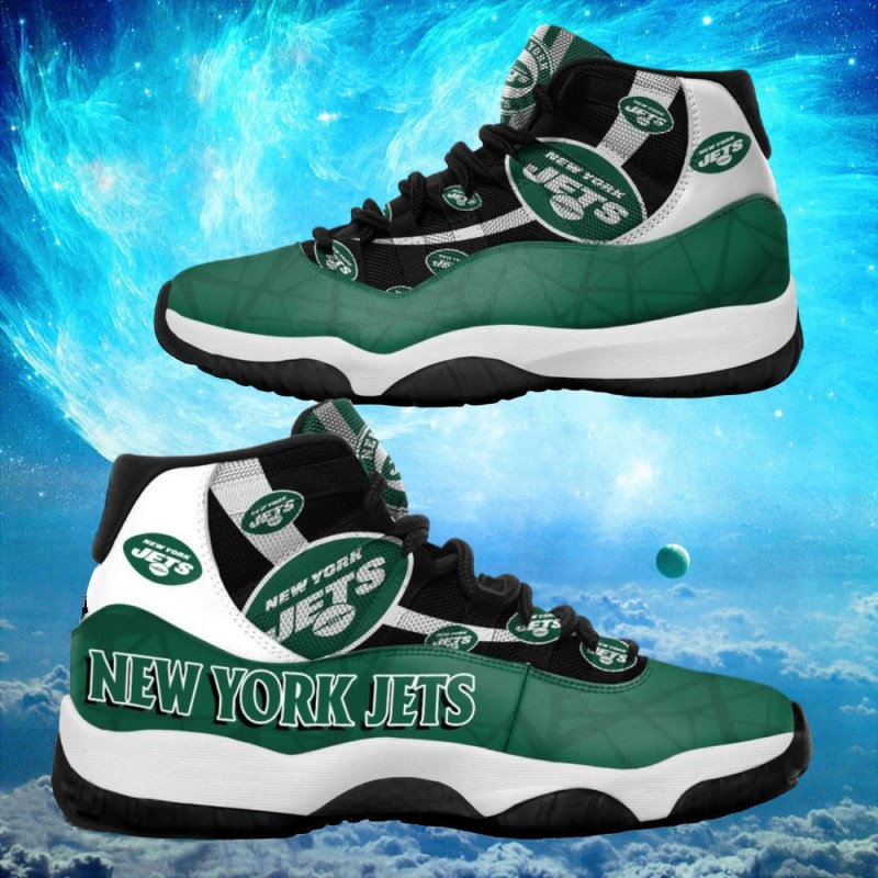 New York Jets NFL Air Jordan 11 Sneakers Shoes Gift For Fans