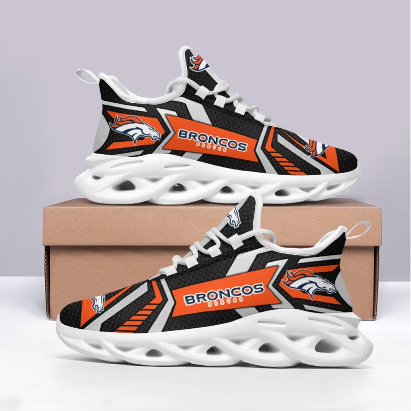 Denver Broncos Yezy Sneakers Detail View