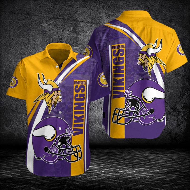 Sizing Chart for Minnesota Vikings Button Shirt