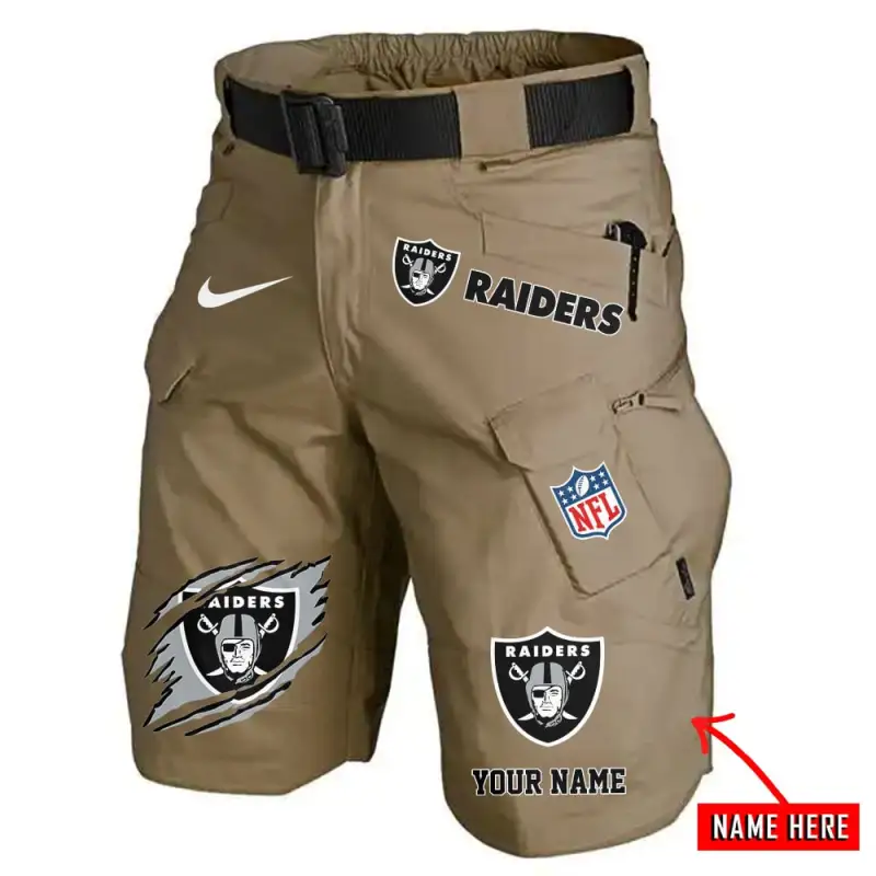 Las Vegas Raiders Front Pockets Men Shorts