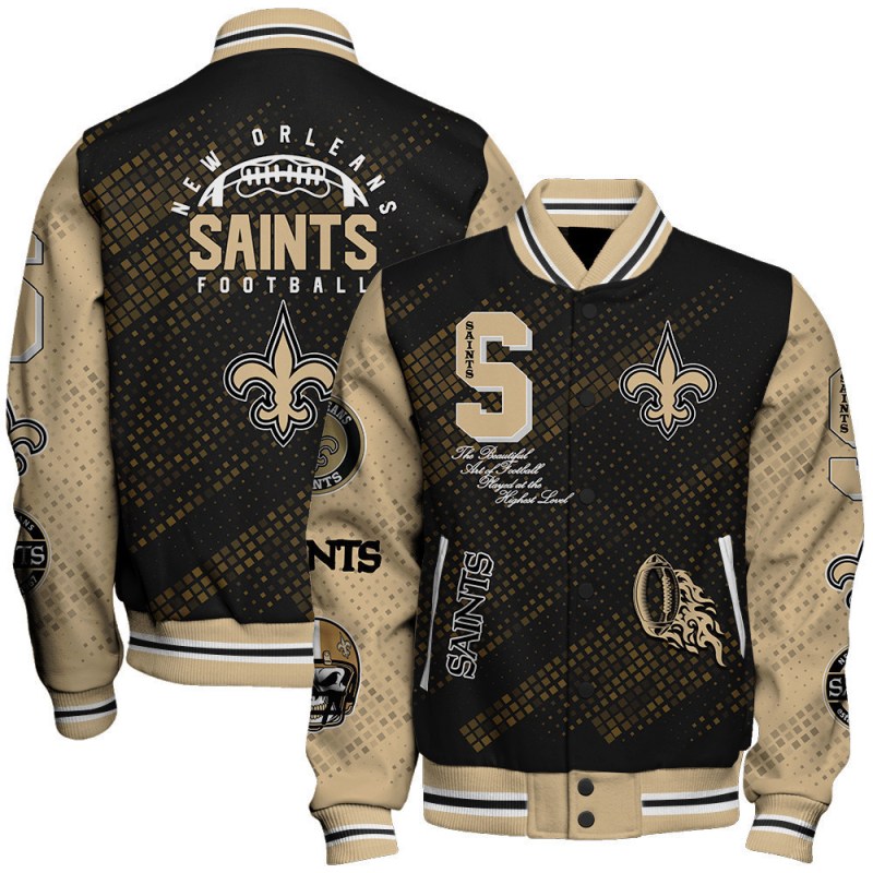 New Orleans Saints Unisex Varsity Jacket