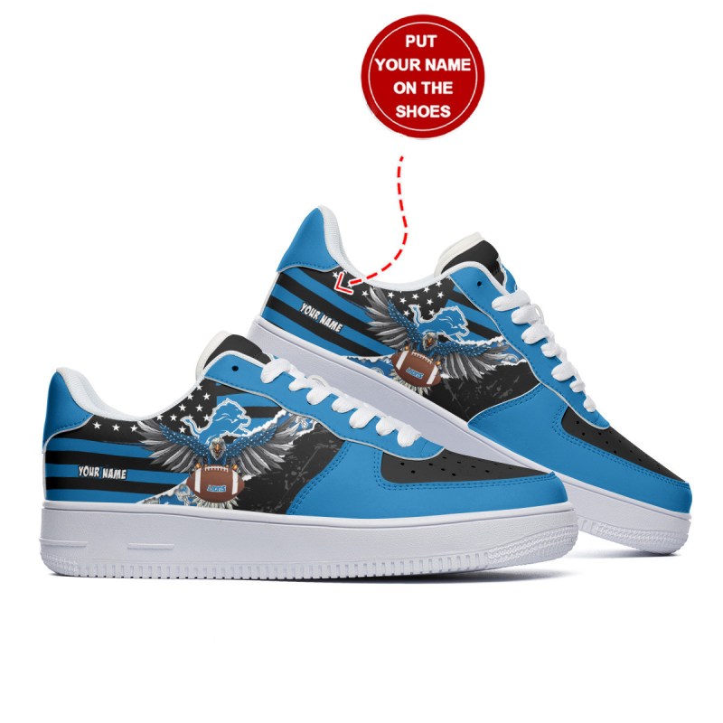 Detroit Lions Personalized AF1 Shoes