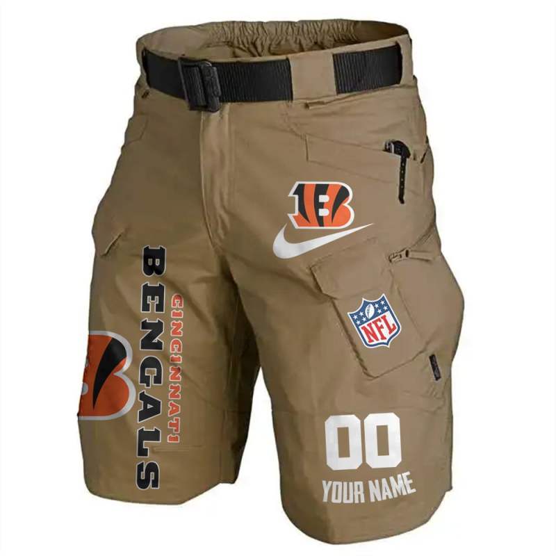 Cincinnati Bengals Front Pockets Shorts