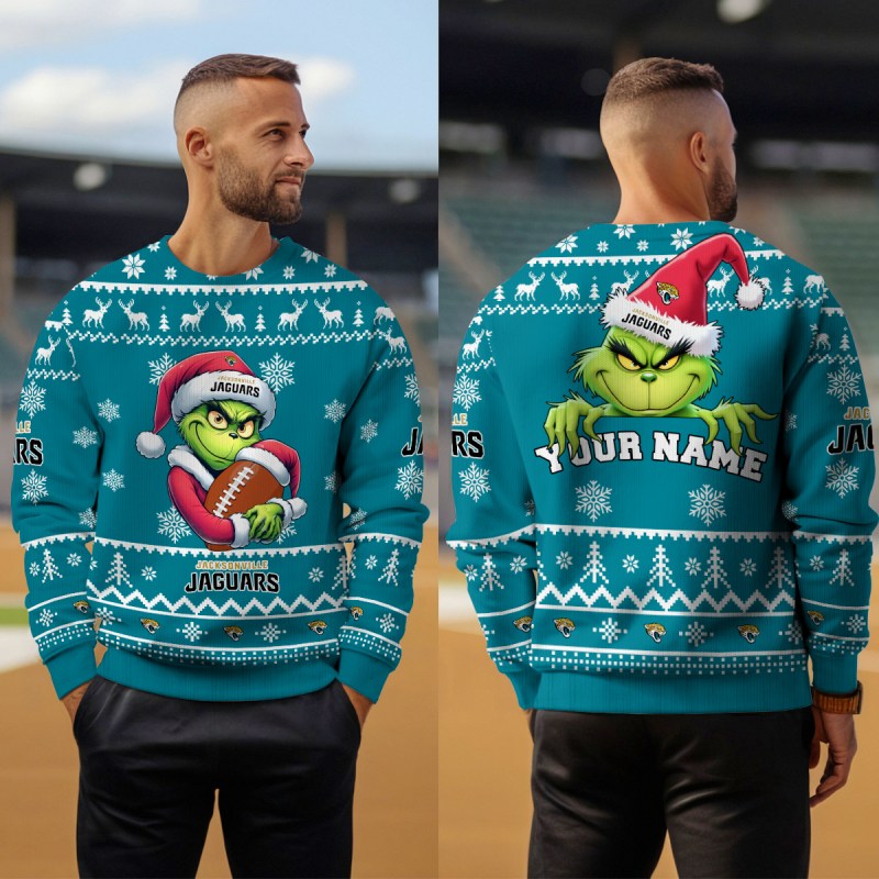 Jacksonville Jaguars Ugly Christmas Sweater - MK Outdoor4