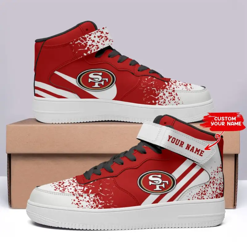 High AF1 Sneakers for 49ers Fans
