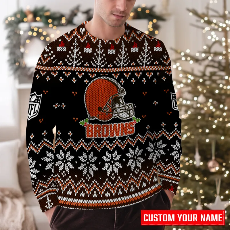 Cleveland Browns Premium Ugly Christmas Sweater - MKOutdoor1
