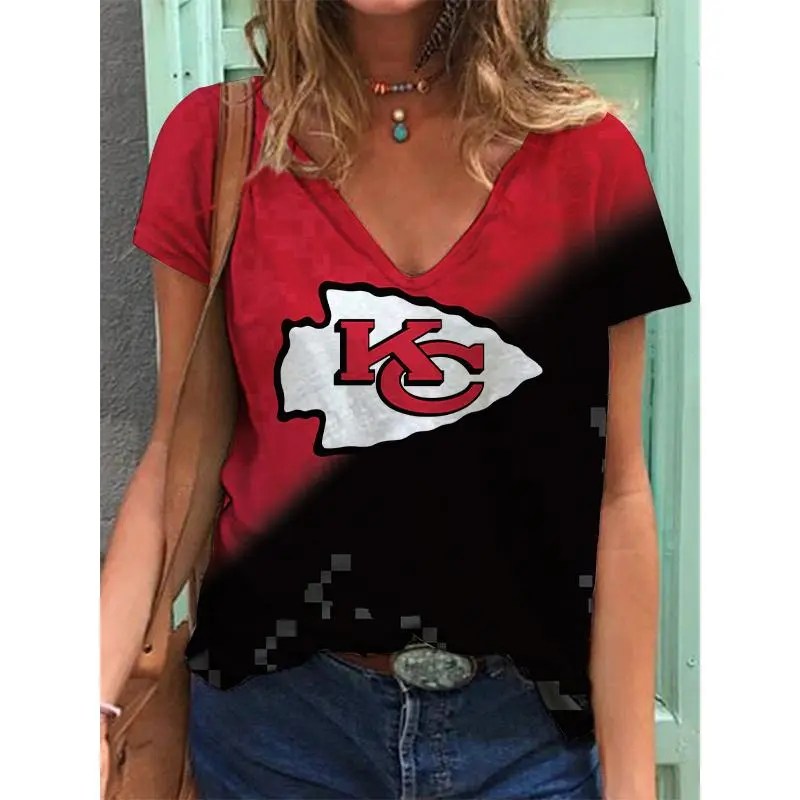 Kansas City Chiefs Women's V-neck T-shirt