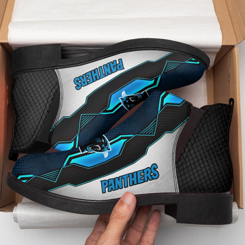 Comfort & Fashion Short Boots for Carolina Panthers Fans