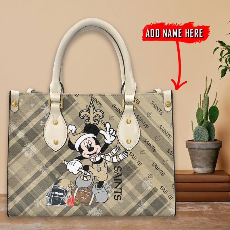 New Orleans Saints Hand Bag Side View