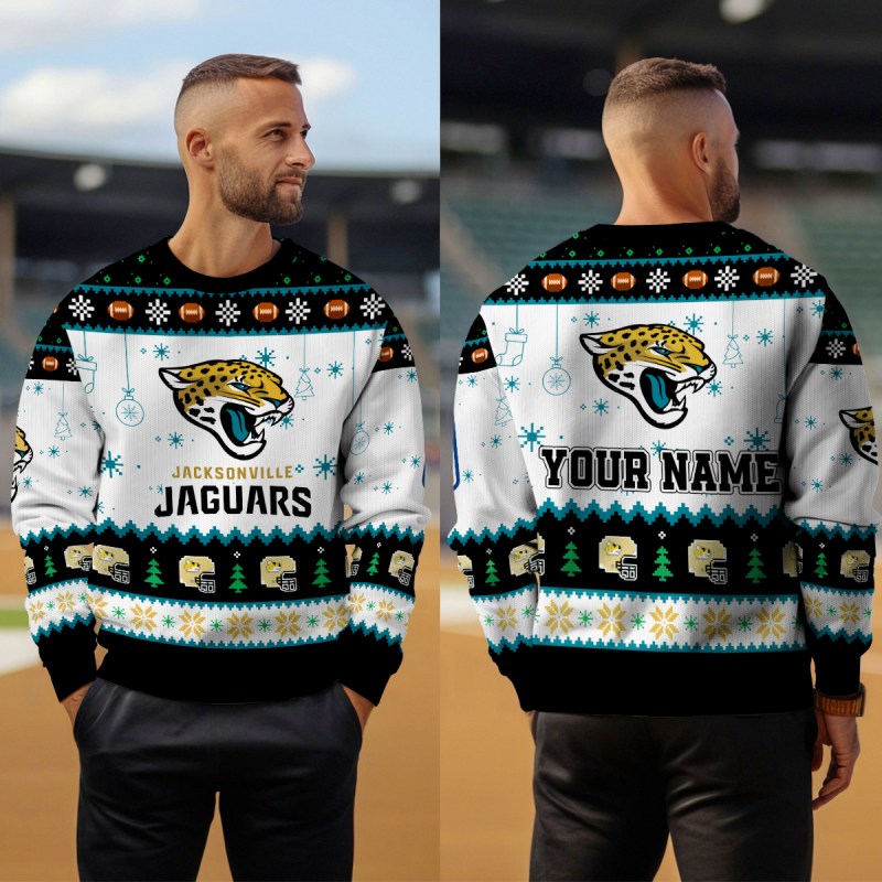 Jacksonville Jaguars Premium Ugly Christmas Sweater - Outdoor