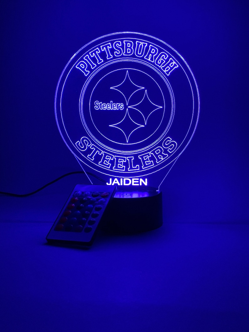 Pittsburgh Steelers Personalized 3D Lamp For Sport Fans AZ3DLA027