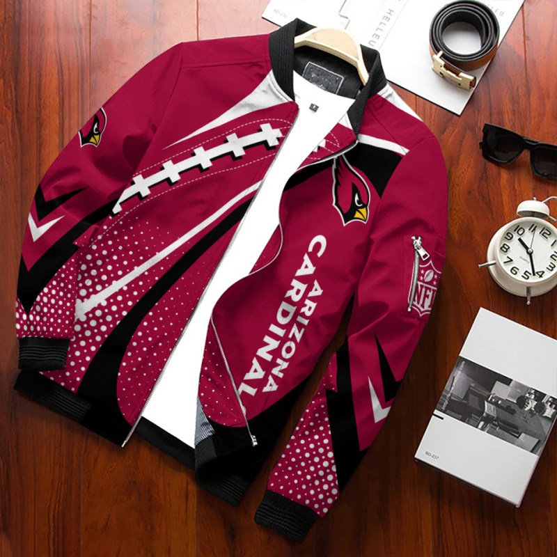 Arizona Cardinals Bomber Jacket Back View