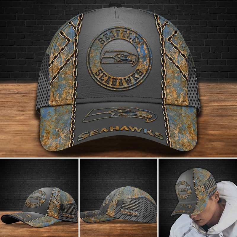 Seattle Seahawks Personalized Classic Cap
