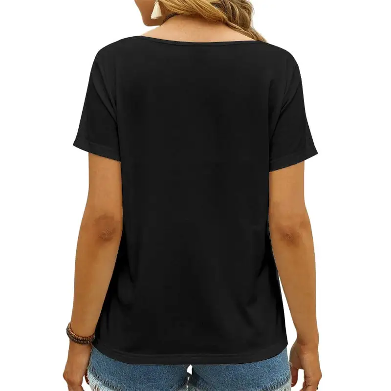 Las Vegas Raiders V-neck Women T-shirt - Back View