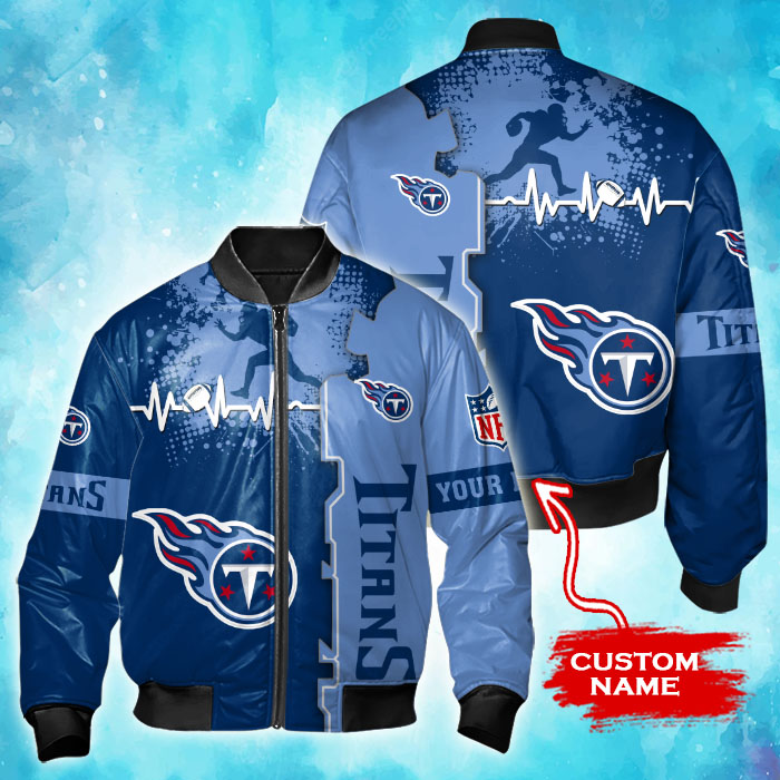 Tennessee Titans Personalized Thick Bomber Jacket