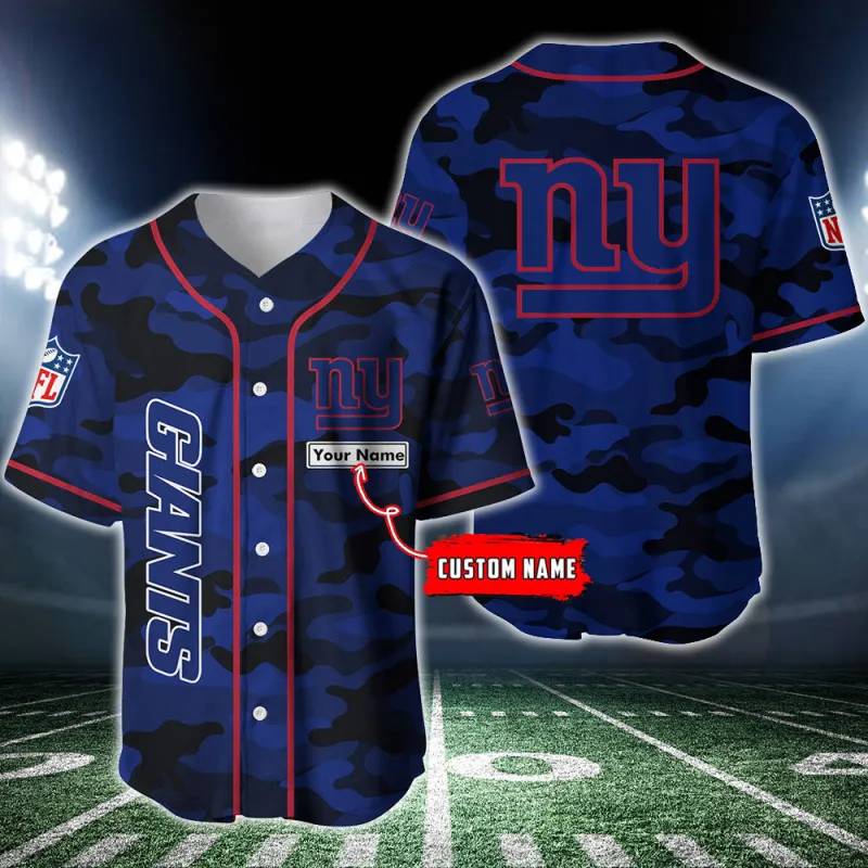 New York Giants Personalized Baseball Jersey